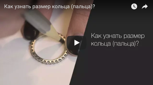 , Видео «Как узнать размер кольца (пальца)»